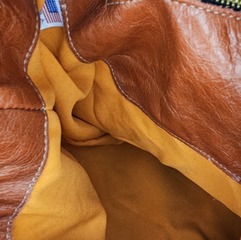 Authentic Hair-On Cowhide Leather Backpack Rustic Western Travel Bag Made in USA - Picture 11 of 13